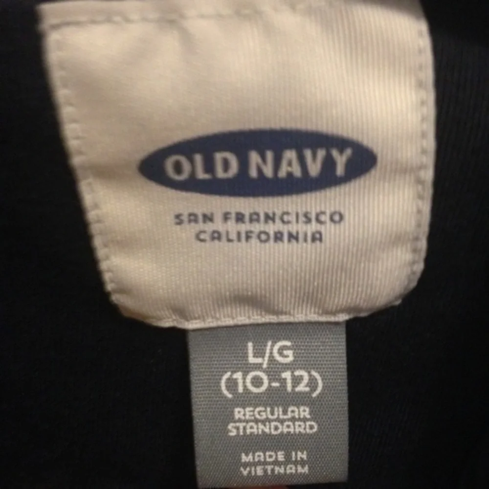 Navy blue Old Navy lined windbreaker sz 10/12